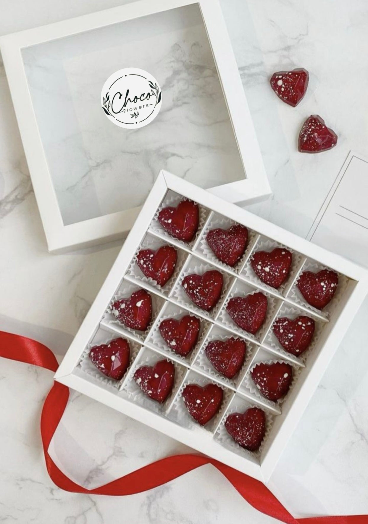 Heart Assorted Chocolate Gift Box, 16pcs