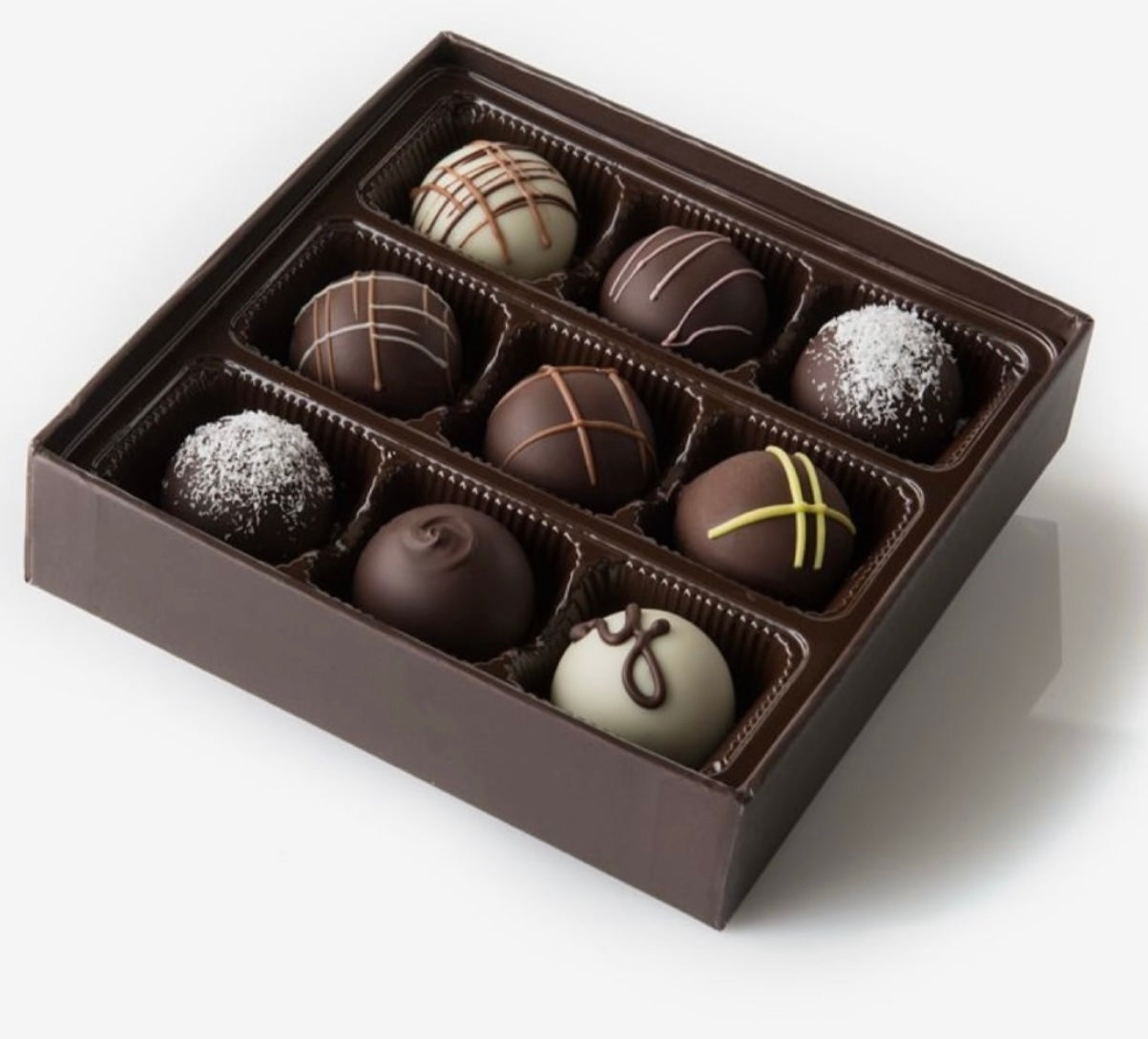 Signature Keepsake Brown Chocolate Truffle Box