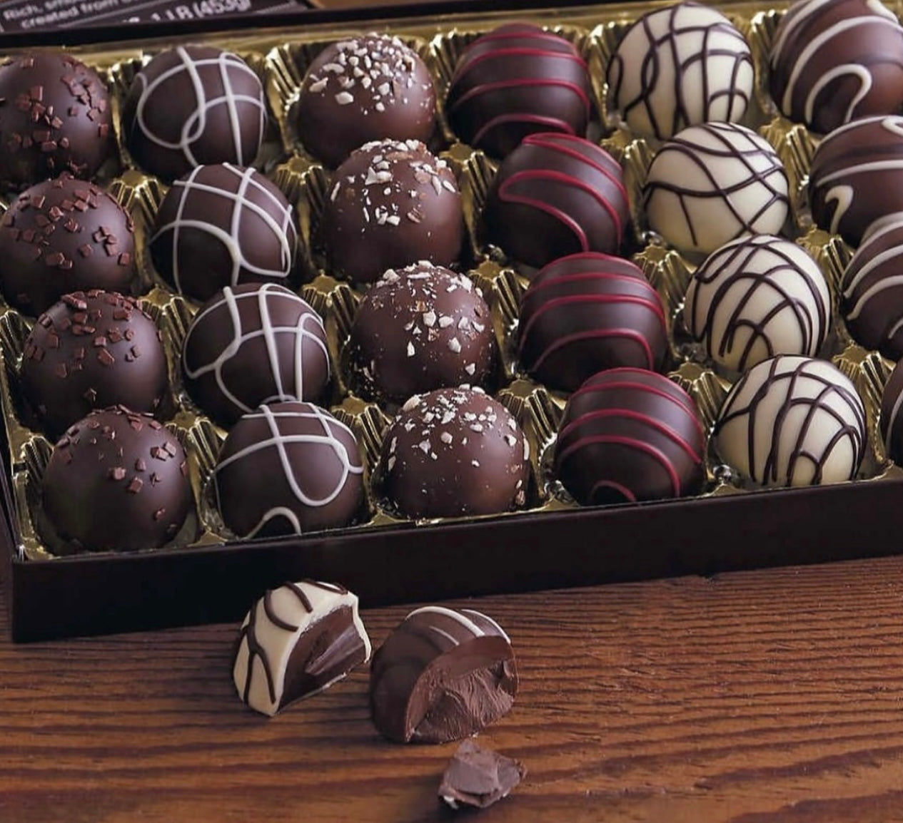 Classic Brown Chocolate Bonbon Box