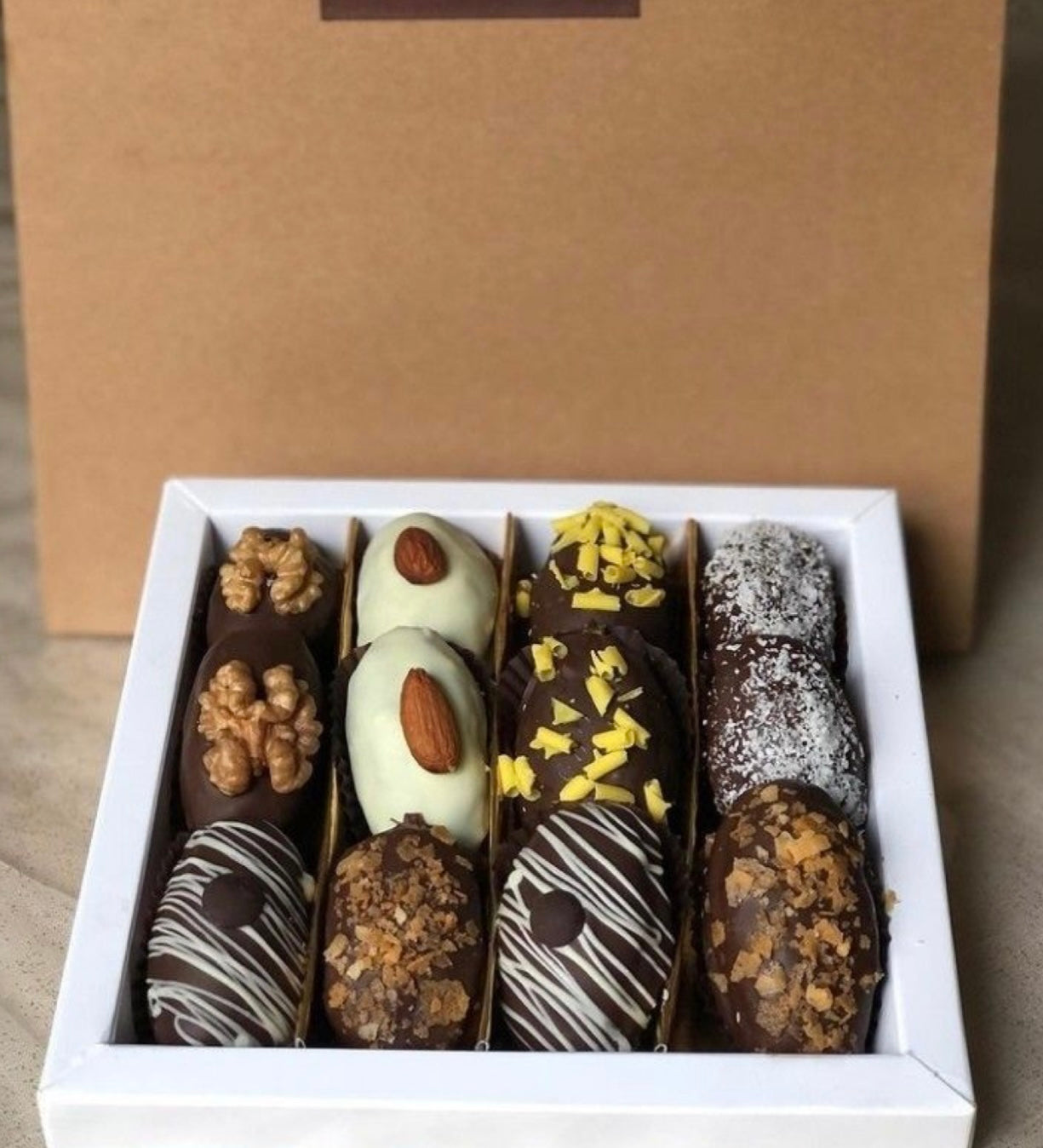 Chocolate Covered Dates Box