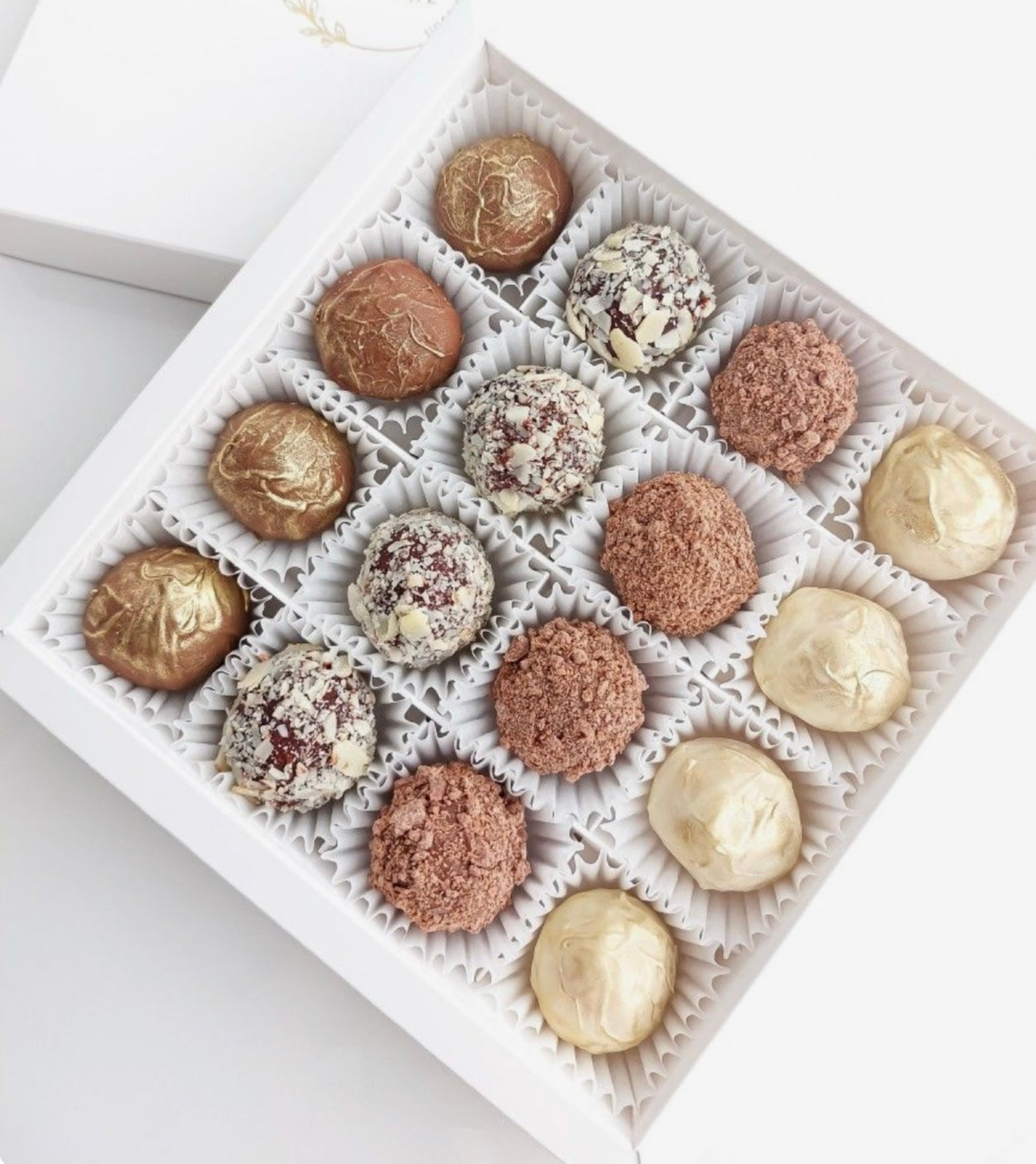 Gold Rose Jasmine Chocolate truffle box