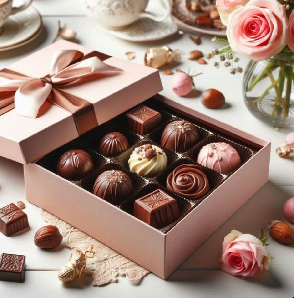 Valentines Special Chocolate Truffle Box/9pcs