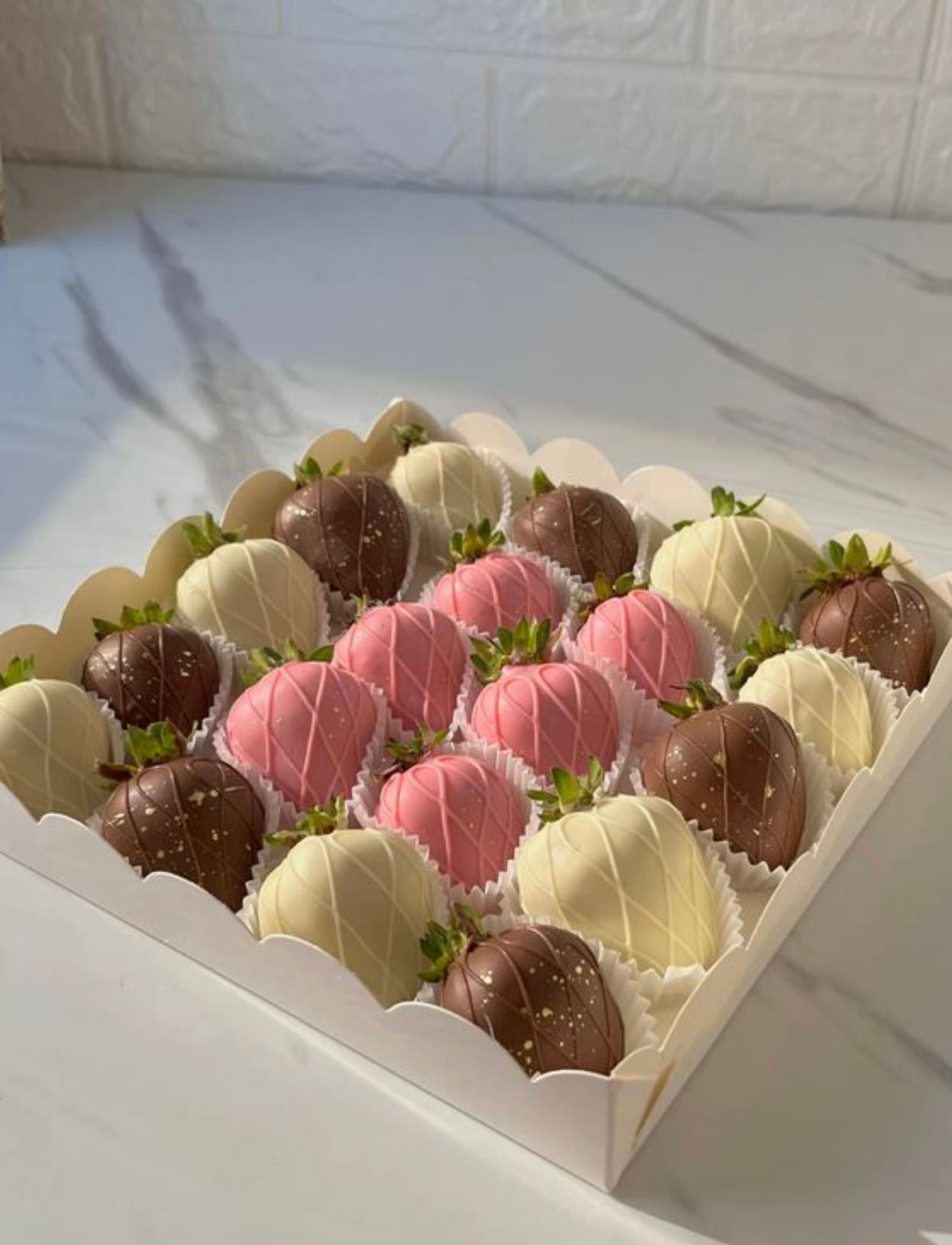 Pink perfection Strawberry Chocolate Box