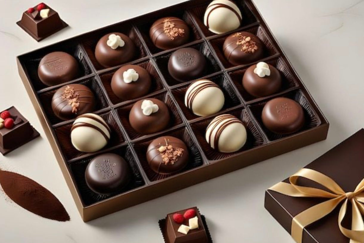 Classic leather truffle Chocolate box/16pcs