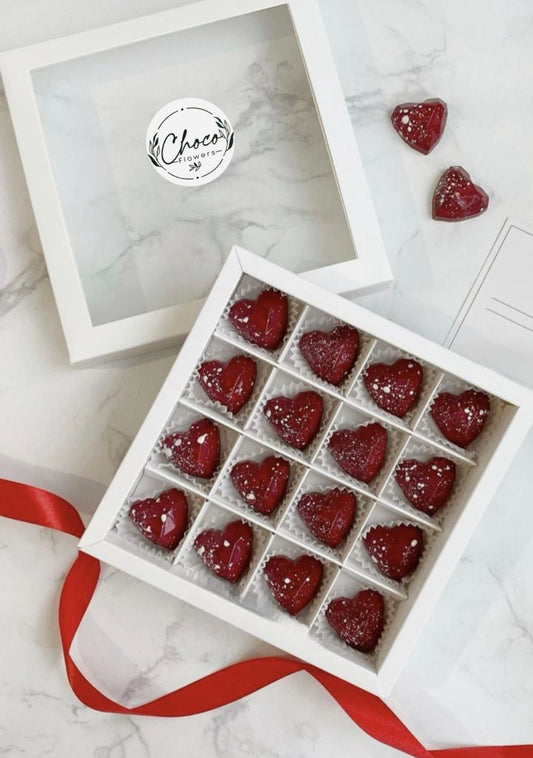 Heart Assorted Chocolate Gift Box, 16pcs