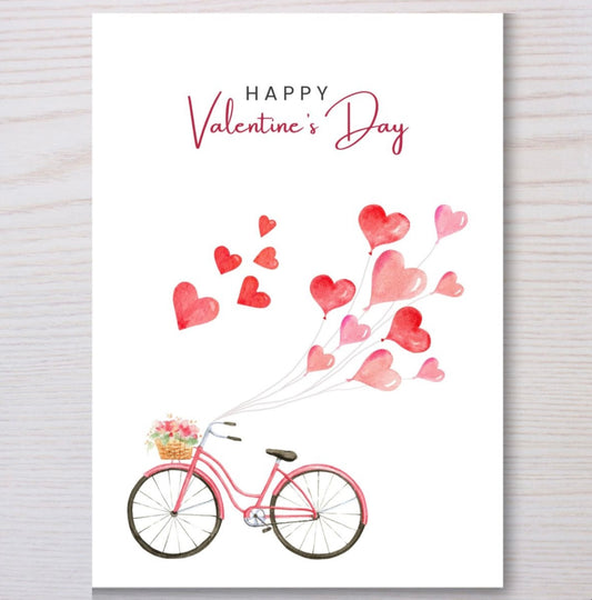 Ride of love Valentine’s day Greeting Card